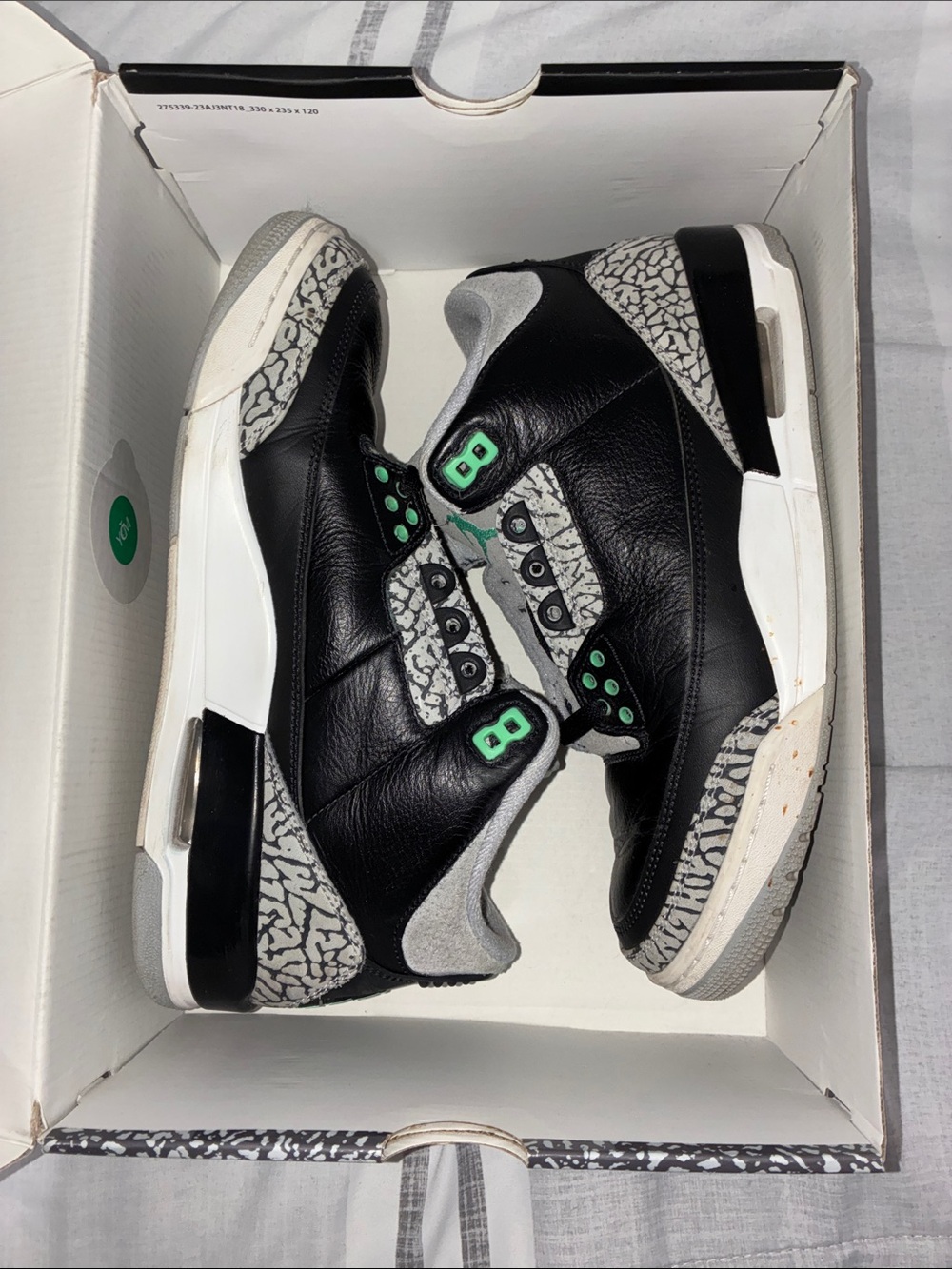 Jordan Black Box with Teal Jumpman and Elephant Print Accent